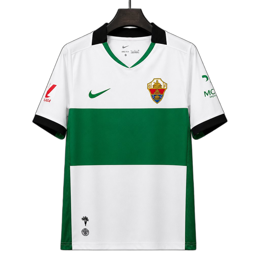 Elche CF 2026/27 Home Jersey – White/Green