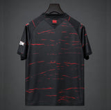 Wrexham 2026/27 Away Jersey – Black/Red – Wave Pattern