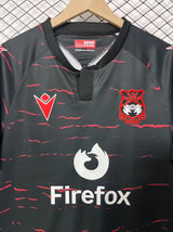 Wrexham 2026/27 Away Jersey – Black/Red – Wave Pattern