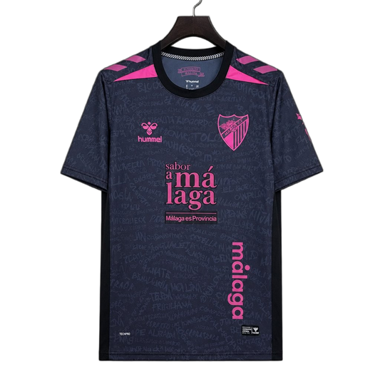 Malaga 2026/27 Third Jersey – Pink/Purple – Text Pattern