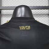 Juventus 2026/27 Third Jersey – Player Version – Black/Gold – Flame Pattern