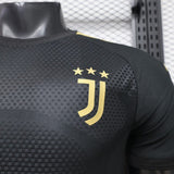 Juventus 2026/27 Third Jersey – Player Version – Black/Gold – Flame Pattern