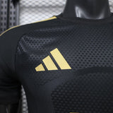 Juventus 2026/27 Third Jersey – Player Version – Black/Gold – Flame Pattern