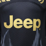 Juventus 2026/27 Third Jersey – Player Version – Black/Gold – Flame Pattern