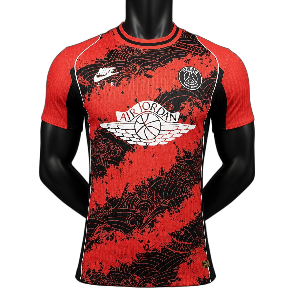PSG 2026/27 Jersey – Player Version – Special Edition – Black/Red – Wave Pattern