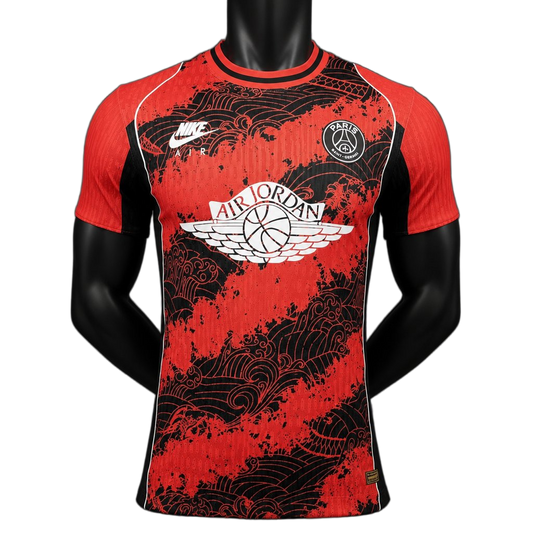 PSG 2026/27 Jersey – Player Version – Special Edition – Black/Red – Wave Pattern