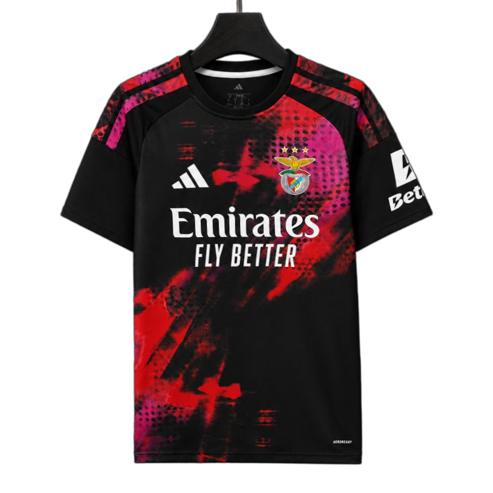 Benfica 2026/27 Pre – Match Training Top – Player Version – Black/Red/Pink