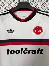 Nurnberg 2026/27 Away Jersey – White/Black/Red – Stripe