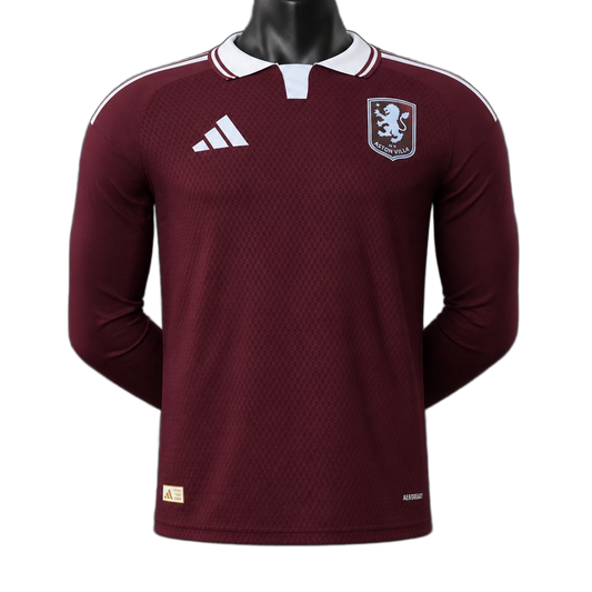 Aston Villa 2026/27 Home Jersey – Player Version – Long Sleeve