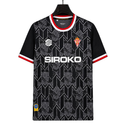 Sporting Gijon 2026/27 Home Goalkeeper Jersey – Black