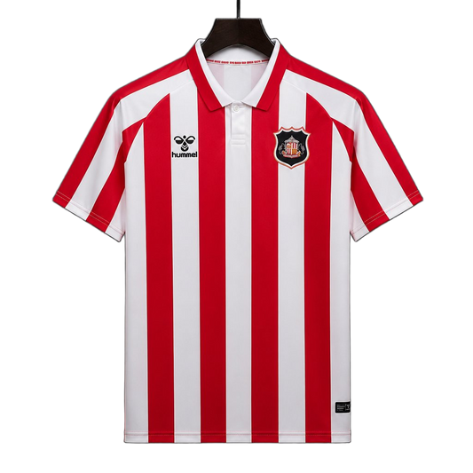 Sunderland 2026/27 Home Jersey – White/Red – Stripes