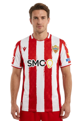 Almeria 2026/27 Home Jersey – White/Red – Brush Stripes