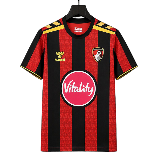 Bournemouth 2026/27 Home Jersey – Black/Red – Stripes