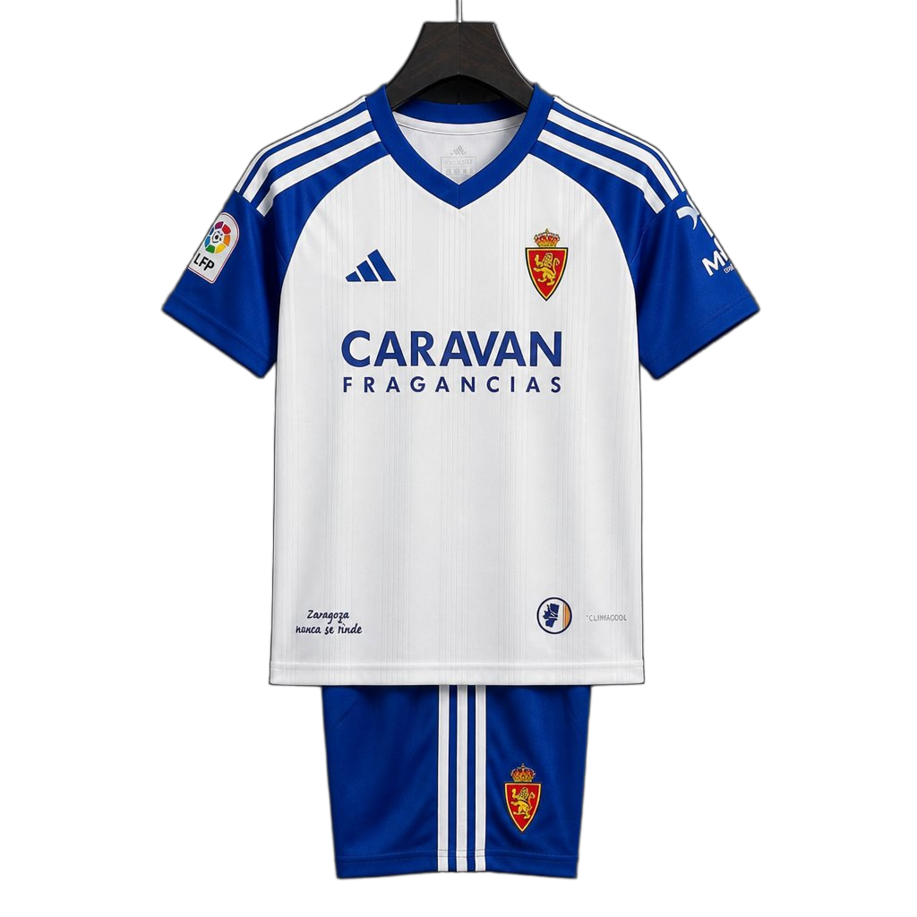 Real Zaragoza 2026/27 Home Jersey – Kids