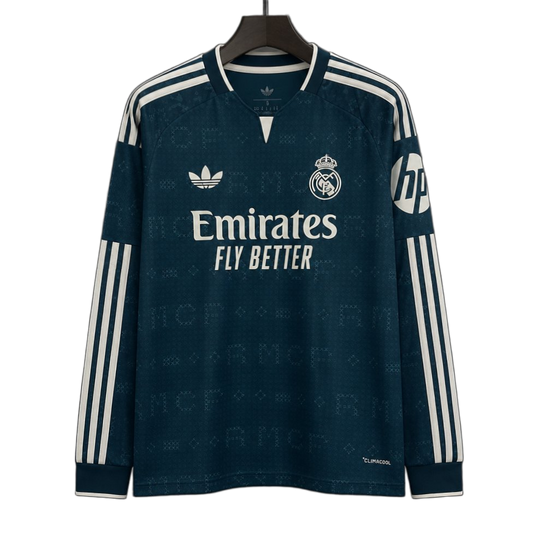 Real Madrid 2026/27 Third Jersey – Long Sleeve – Green