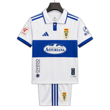 Real Oviedo 2026/27 Home Kit – Kids – White/Blue