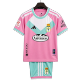 Real Oviedo 2026/27 Third Kit – Kids – Pink – Teal