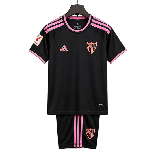Sevilla 2026/27 Third Kit – Kids – Black