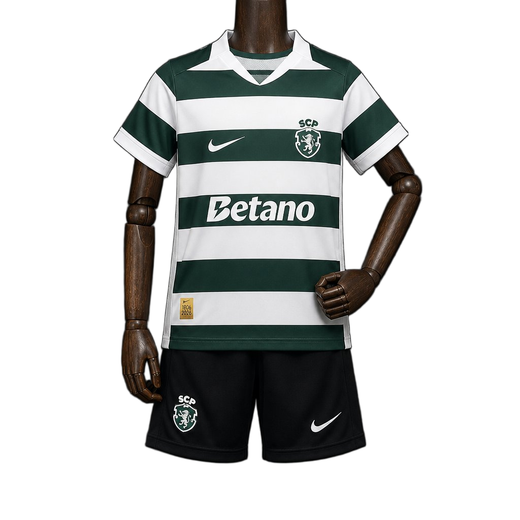 Sporting 2026/27 Home Kids Kit