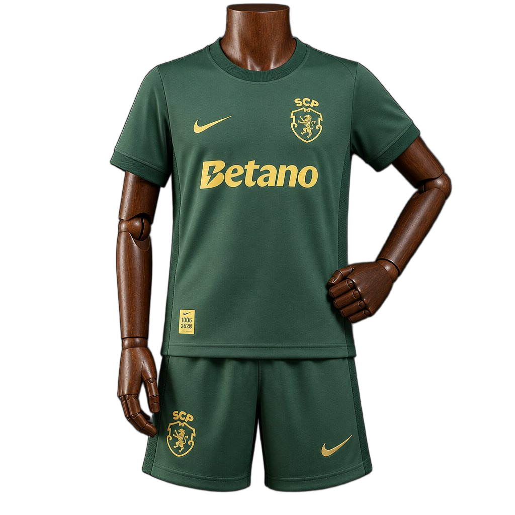 Sporting 2026/27 Kit – Kids – Green – Years Anniversary