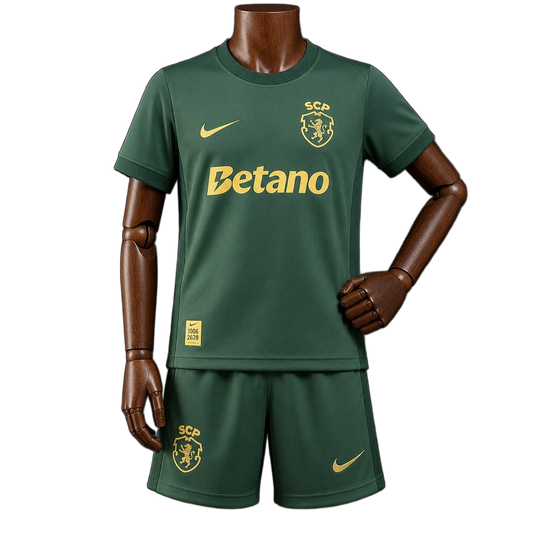 Sporting 2026/27 Kit – Kids – Green – Years Anniversary