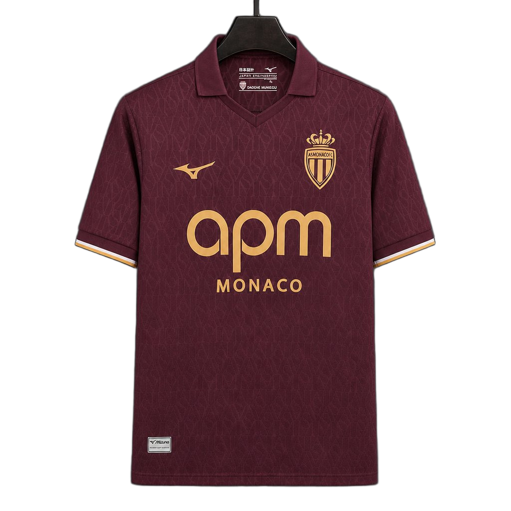 AS Monaco 2026/27 Away Jersey – Maroon