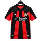 Bayer Leverkusen 2026/27 Home Jersey – Black/Red – Vertical Stripes