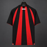 Bayer Leverkusen 2026/27 Home Jersey – Black/Red – Vertical Stripes