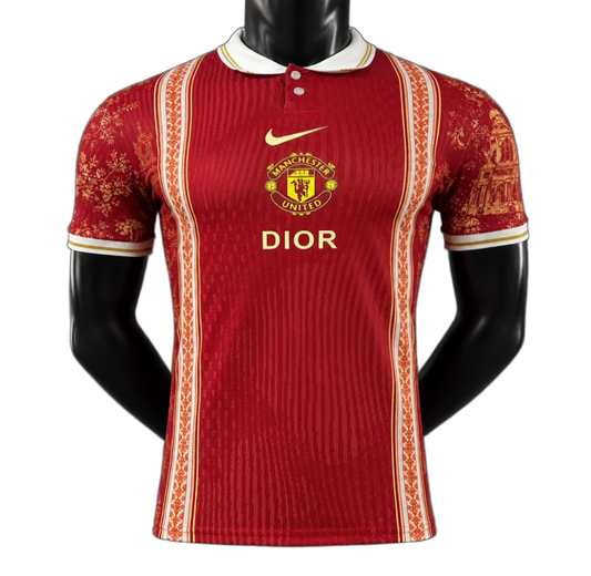 Manchester United 2026/27 Jersey – Player Version – X Nike Dior Parisian Heritage Concept Polo
