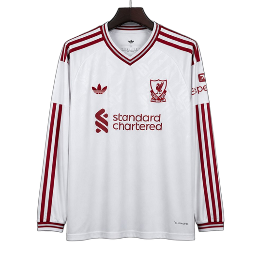 Liverpool 2026/27 Away Jersey – Long Sleeve – White