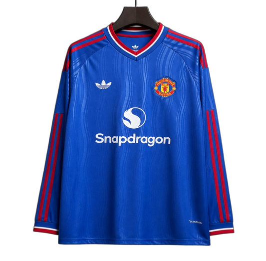 Manchester United 2026/27 Away Jersey – Long Sleeve – Blue