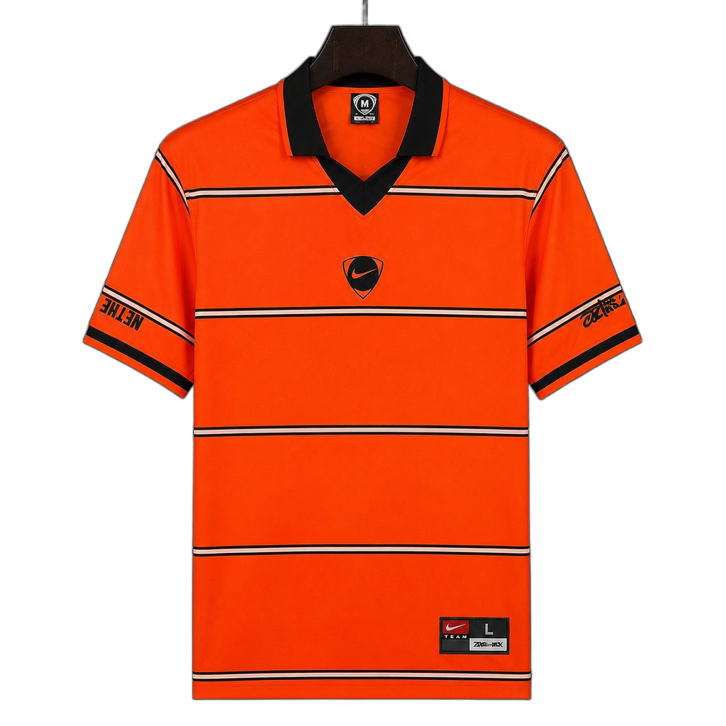 Netherlands 2026 Jersey – Black/Orange – X Travis Scott Cactus Jack Total Retro