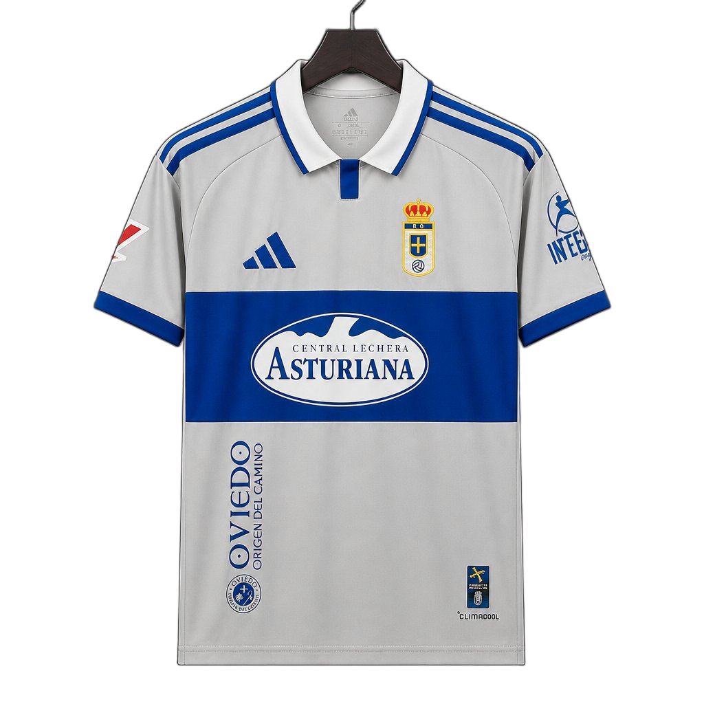Real Oviedo 2026/27 Away Jersey – Grey – Light