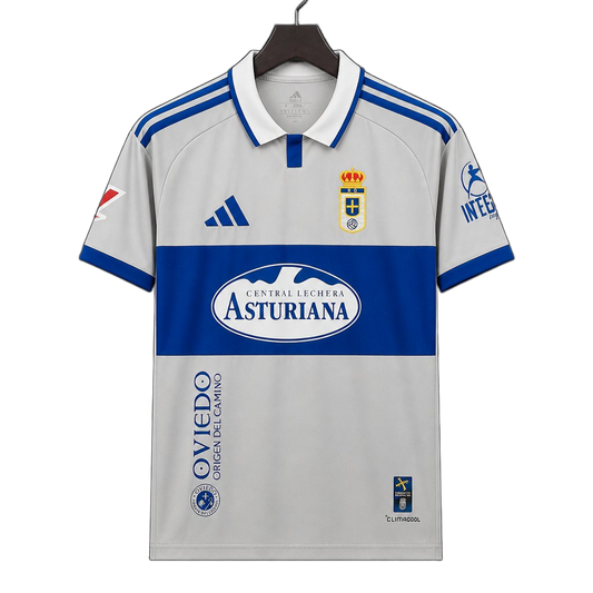 Real Oviedo 2026/27 Away Jersey – Grey – Light