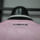 Juventus 2026/27 Away Jersey – Player Version – Long Sleeve – Pink