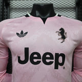 Juventus 2026/27 Away Jersey – Player Version – Long Sleeve – Pink