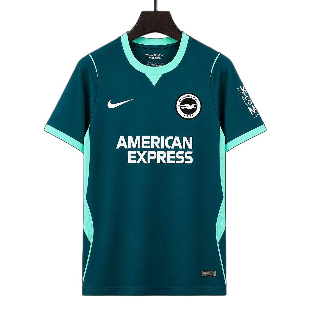 Brighton Hove Albion 2026/27 Third Jersey – Teal