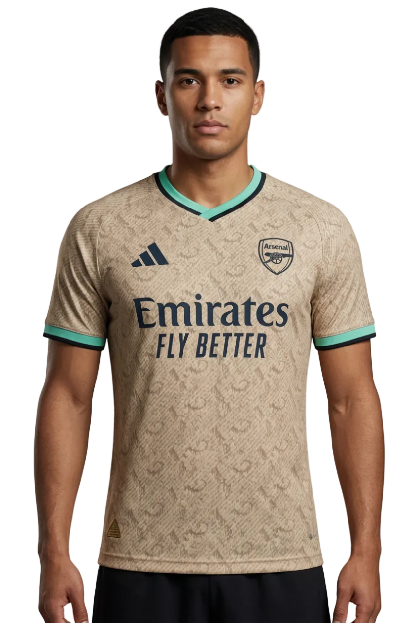 Arsenal 2026/27 Jersey – Player Version – Special Edition – Beige