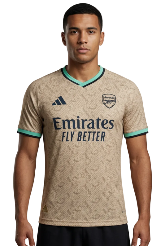 Arsenal 2026/27 Jersey – Player Version – Special Edition – Beige