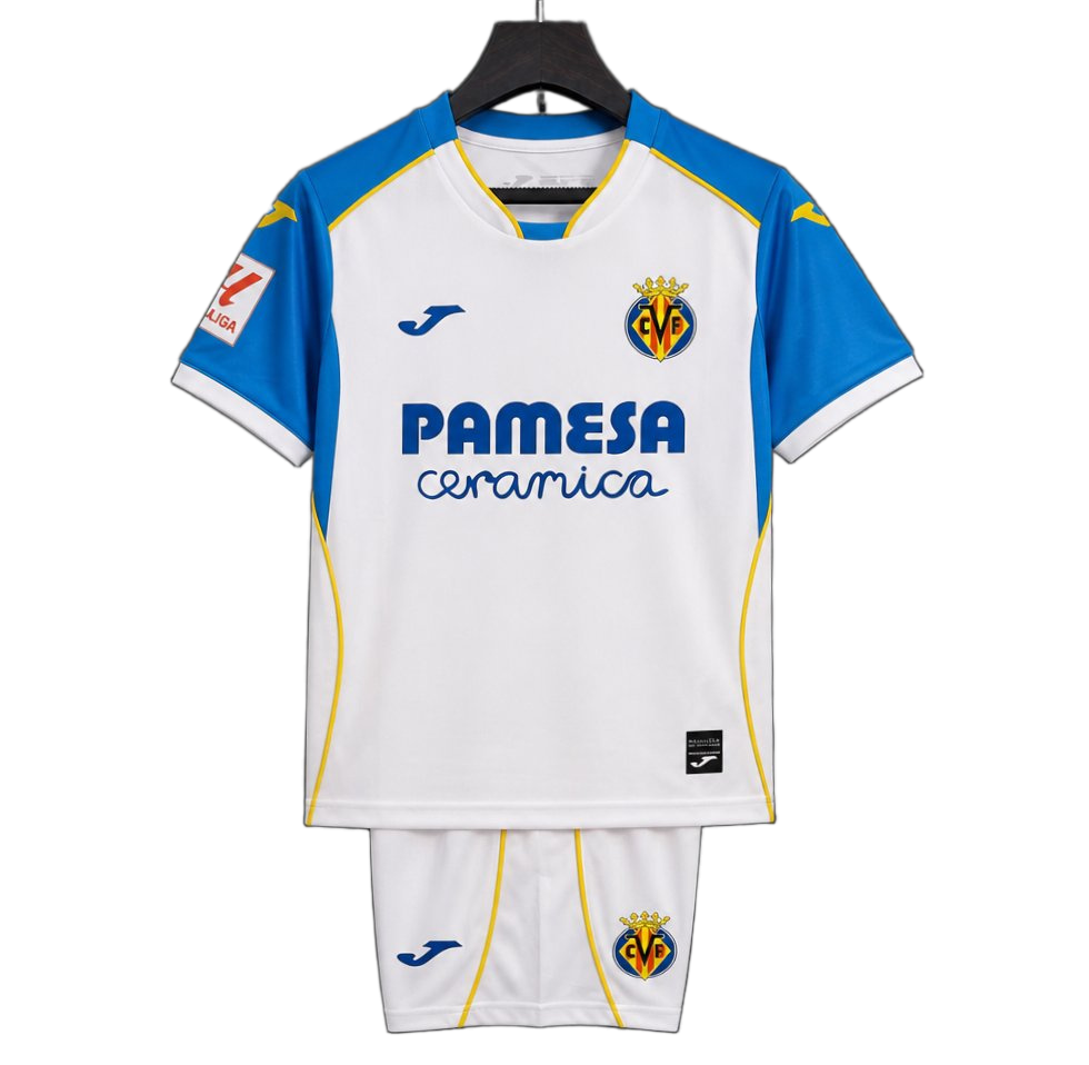 Villarreal 2026/27 Away Jersey – Kids – White/Blue