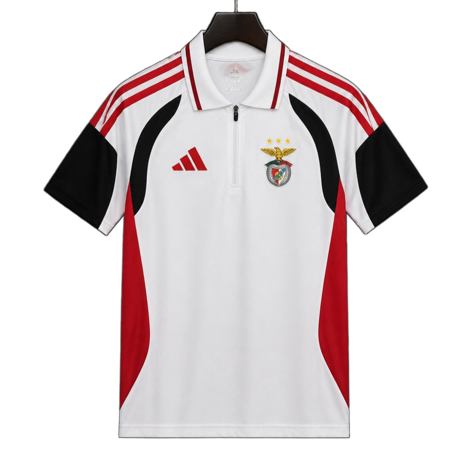Benfica 2026/27 Jersey – White/Red – Polo