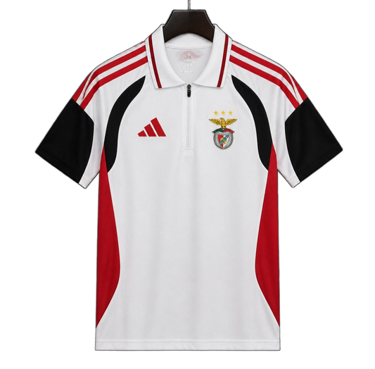 Benfica 2026/27 Jersey – White/Red – Polo