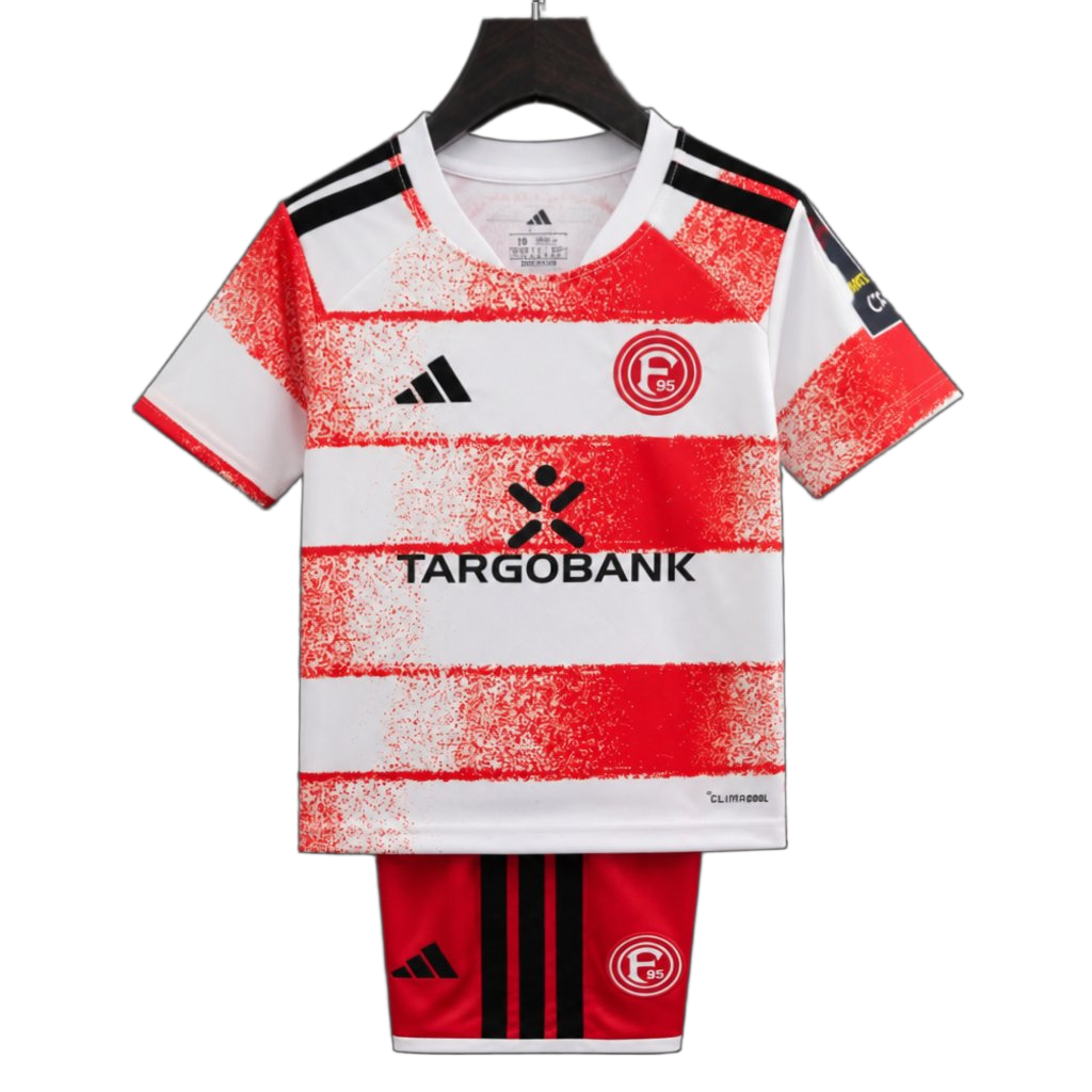 Fortuna Dusseldorf 2026/27 Home Jersey – Kids – White/Red