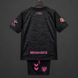 Malaga 2026/27 Away Jersey – Kids – Black/Pink