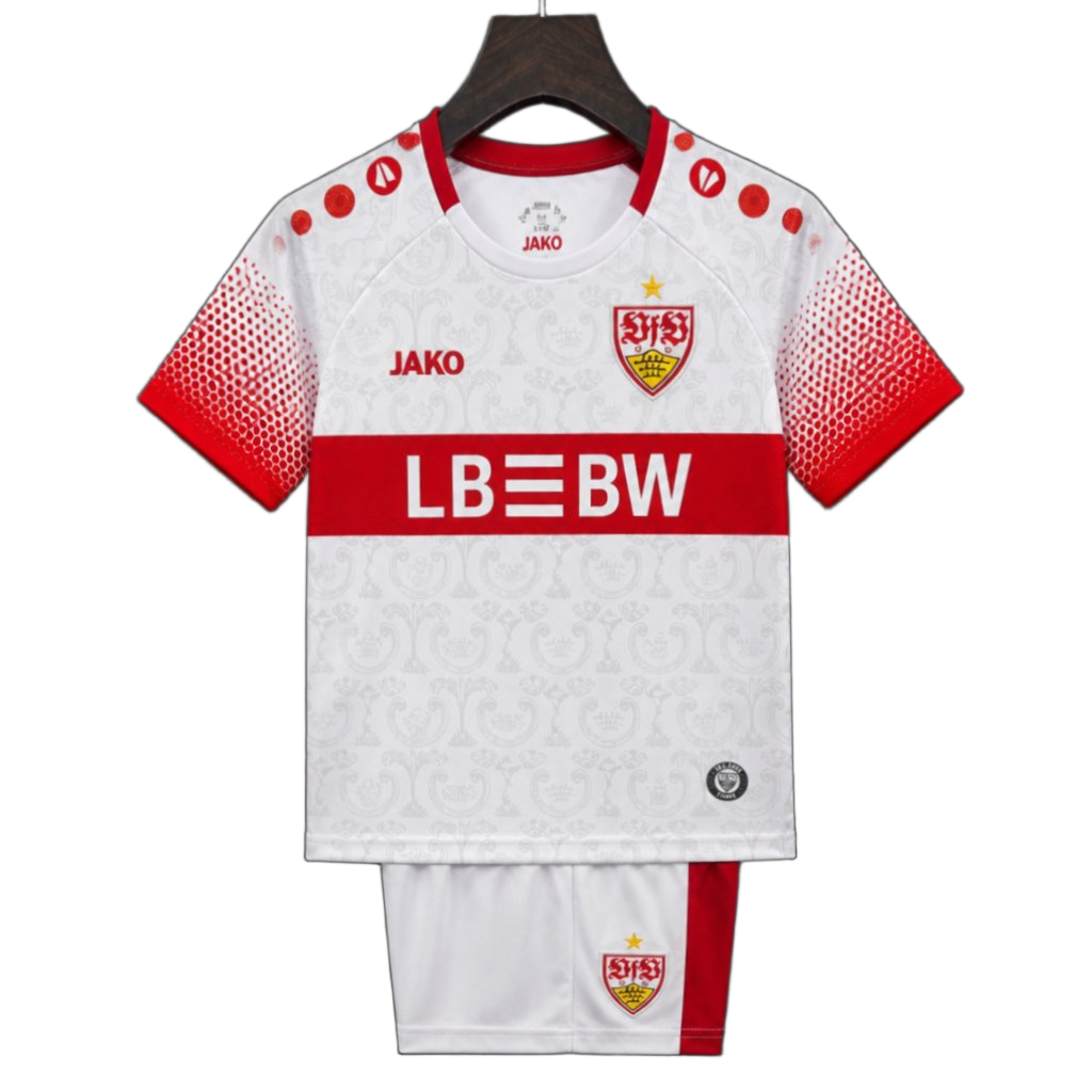 Stuttgart 2026/27 Home Jersey – Kids – White/Red