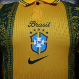 Brazil 2026 Home Jersey – Player Version – Tropical Pattern