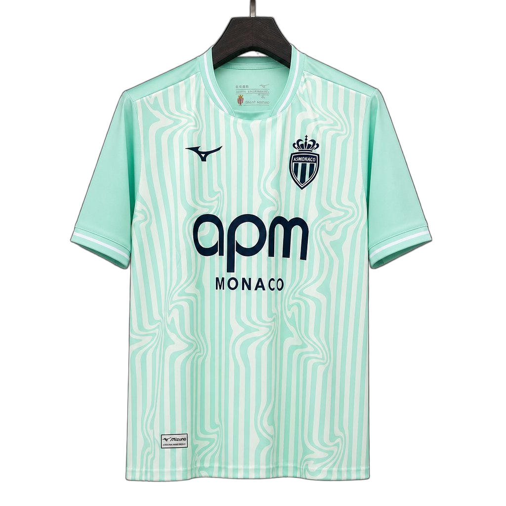 AS Monaco 2026/27 Away Jersey – Green – Mint