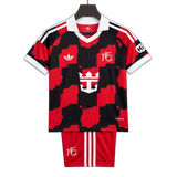 Fulham 2026/27 Away Kit – Kids – Black/Red