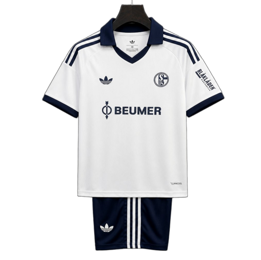 Schalke 04 2026/27 Away Kit – Kids – White