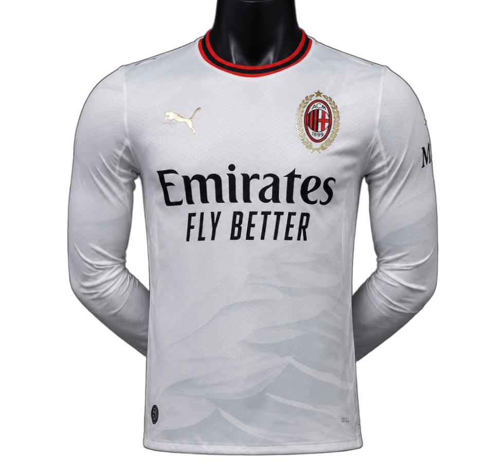 Inter Milan 2026/27 Away Jersey – Player Version – Long Sleeve – White